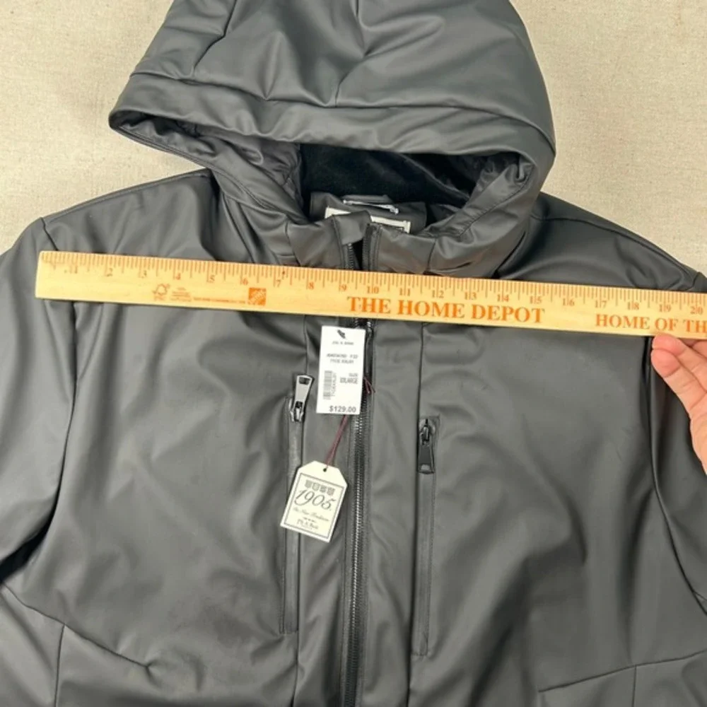 Jos A Bank Jacket Mens 2xl‎ Tailored Fit Soft Shell Hooded Full Zip Lined Puffy